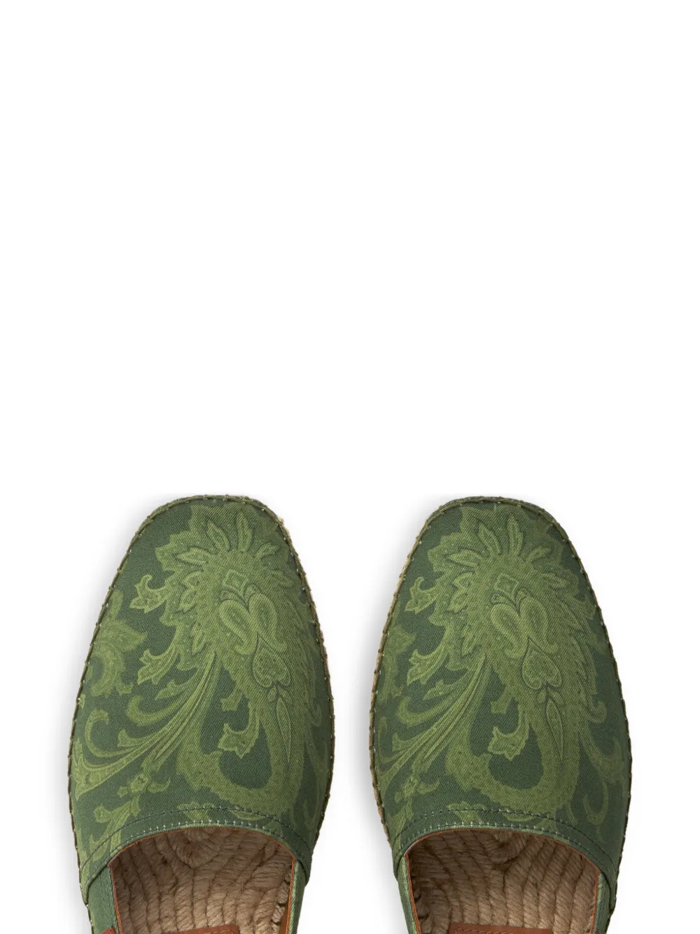 ETRO Espadrilles met paisley-patroon Groen