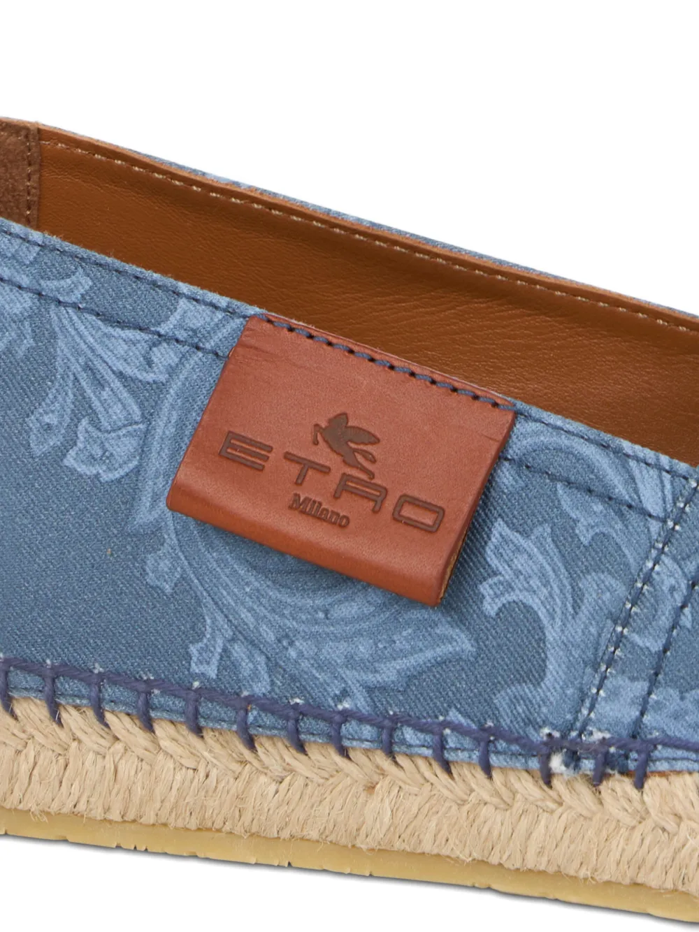 ETRO paisley espadrilles Blauw
