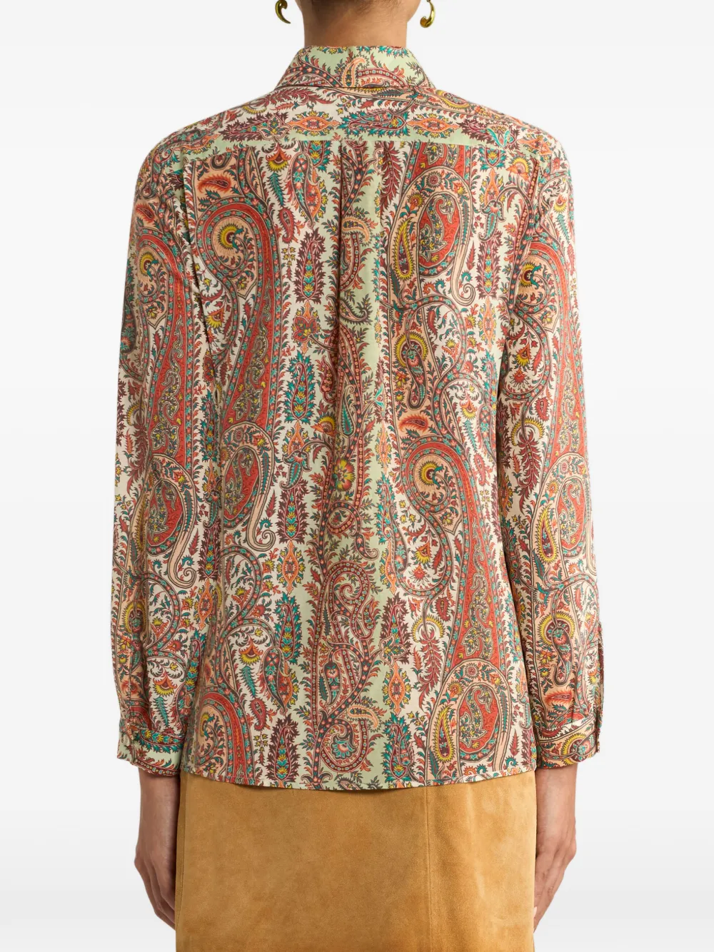 ETRO Blouse met paisley-print Beige