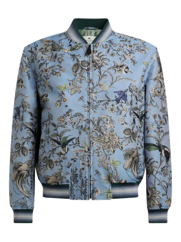 ETRO ボンバージャケット | ブルー | FARFETCH JP