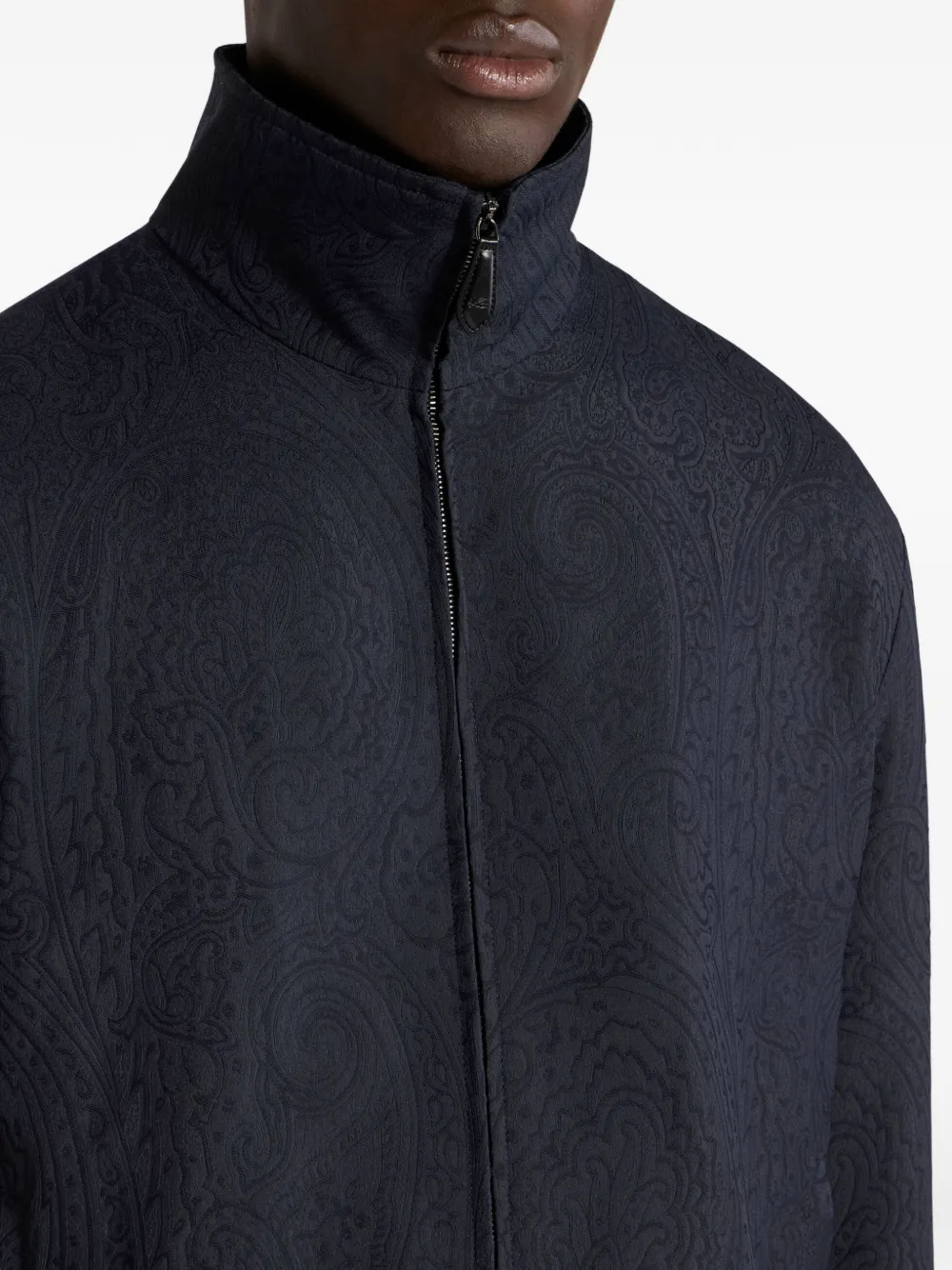 ETRO Bomberjack met paisley-jacquard Blauw