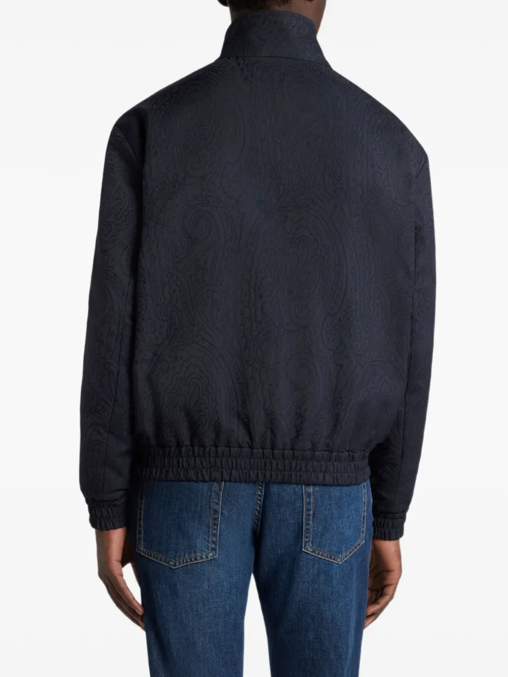ETRO Bomberjack met paisley-jacquard Blauw
