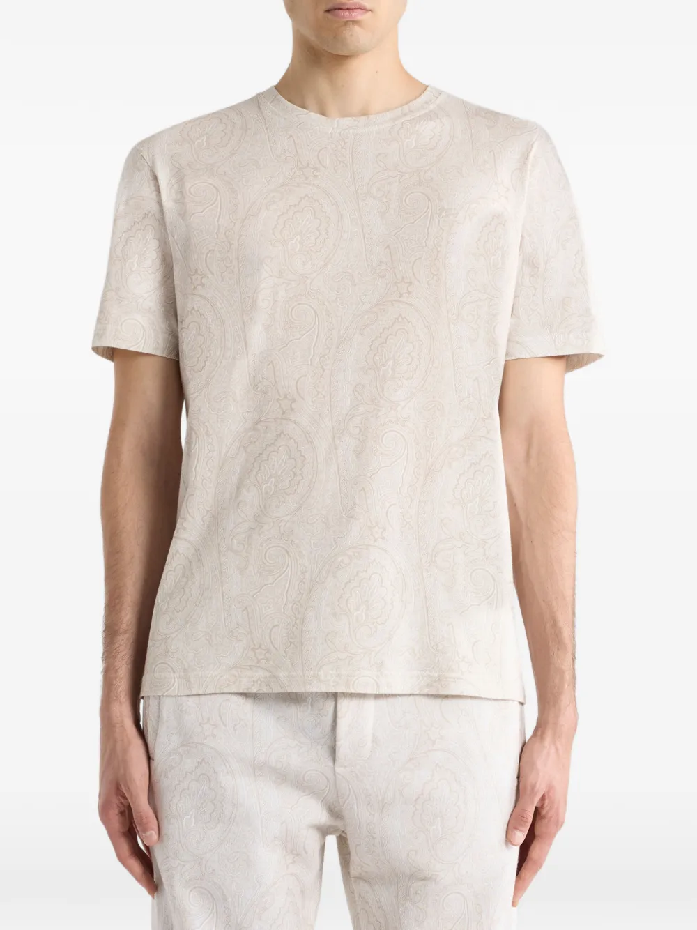ETRO T-shirt met patroon - Beige