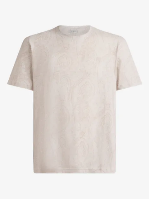 ETRO cotton T-shirt with Arnica motif