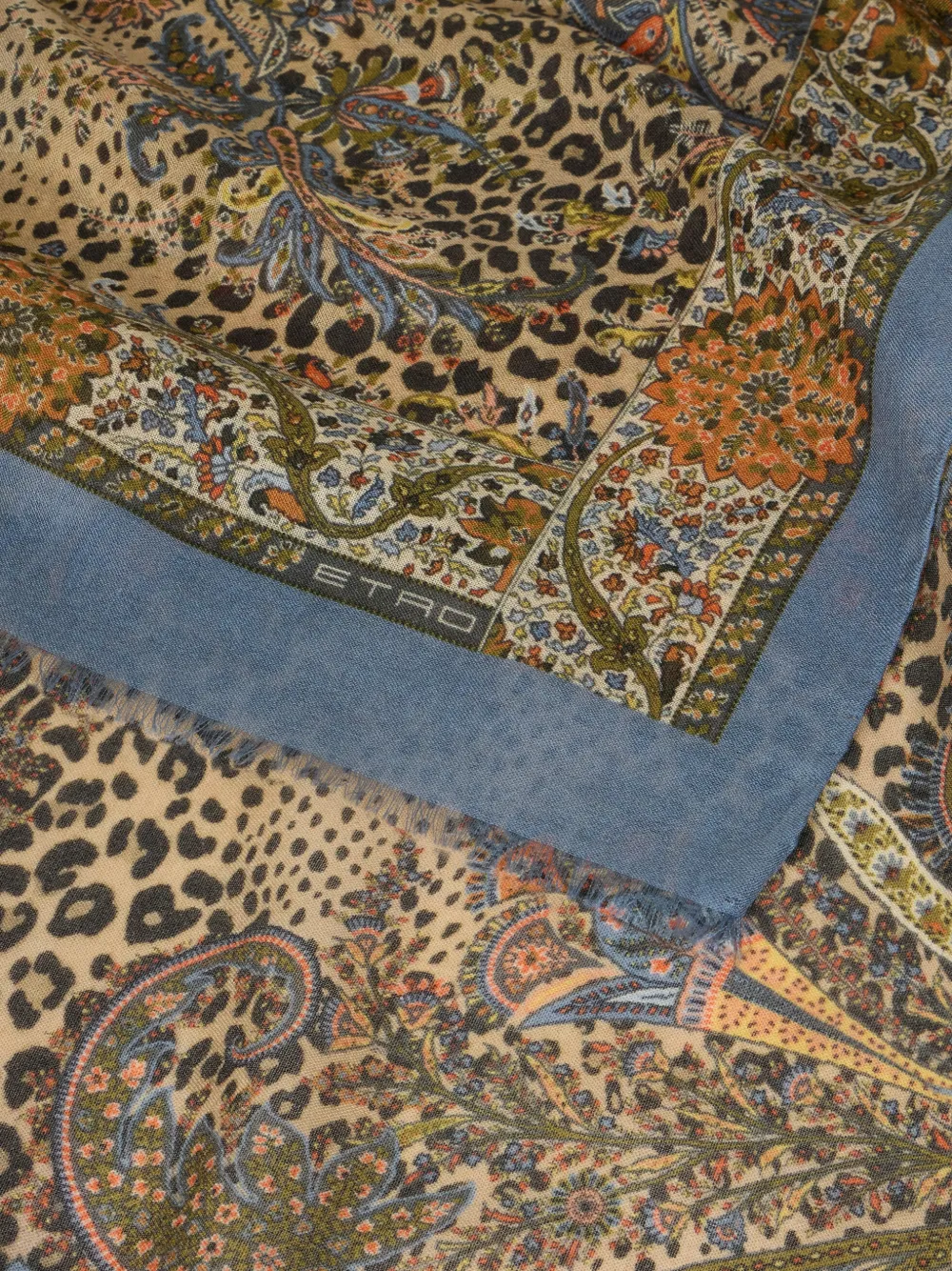 ETRO Sjaal met paisley-print - Beige