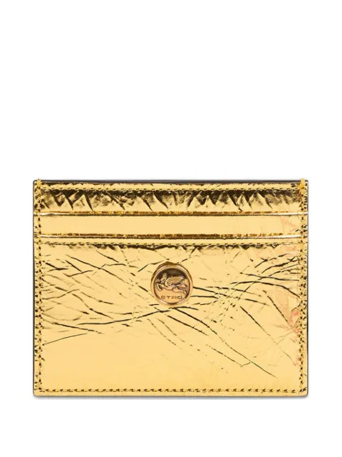 ETRO laminated leather card holder