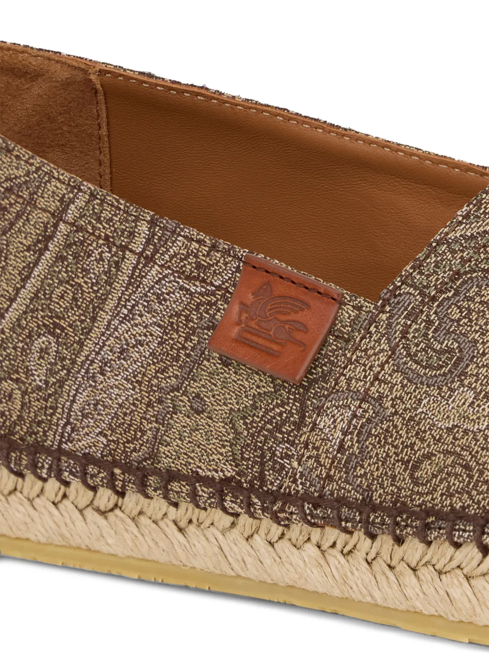 ETRO arnica jacquard espadrilles Bruin