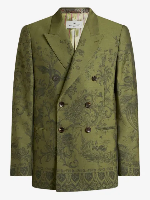 ETRO double-breasted jacquard blazer
