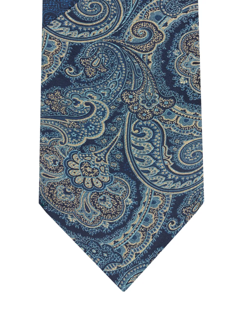 ETRO jacquard patchwork tie - Blauw