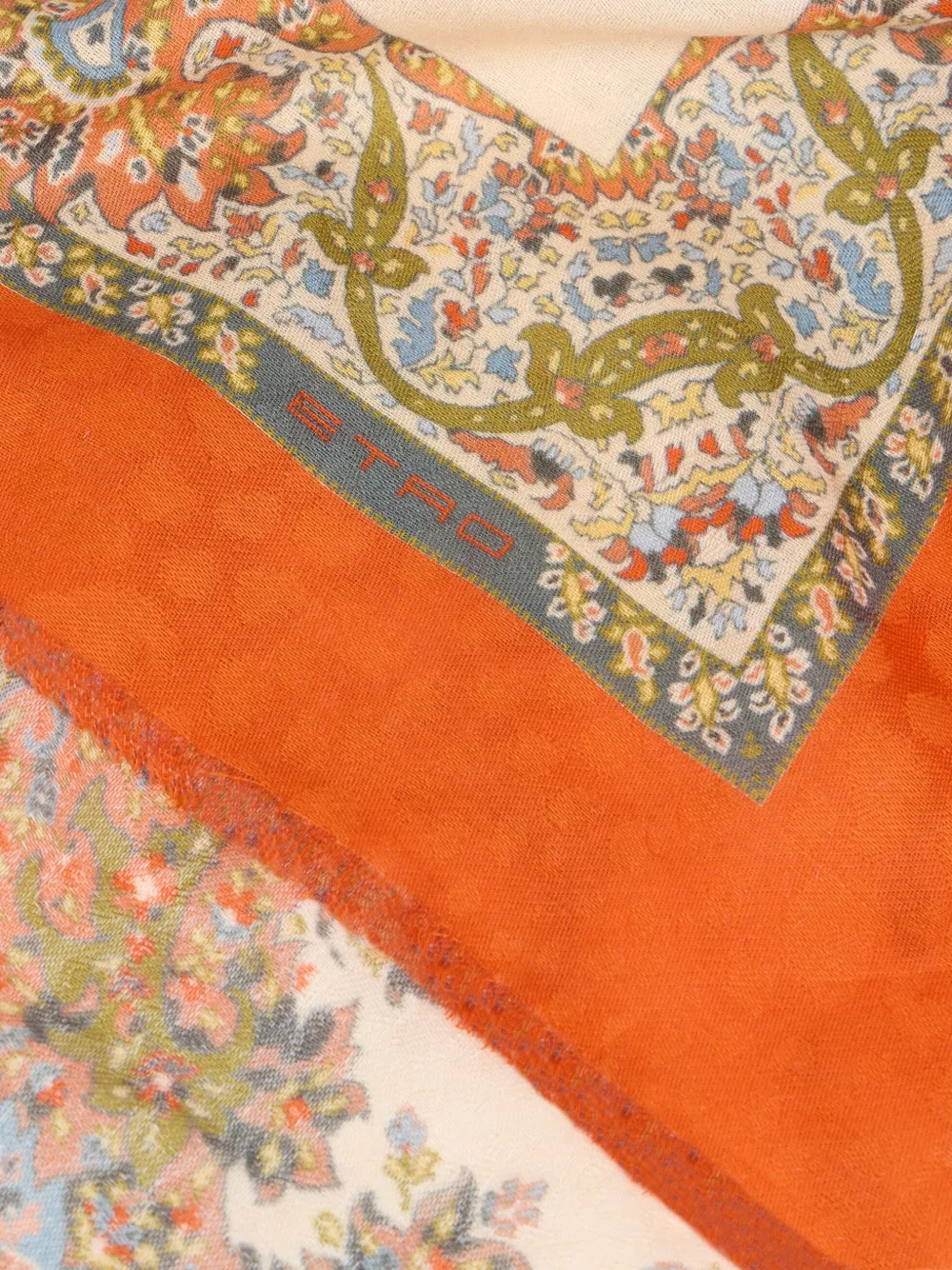 ETRO Sjaal met paisley-print - Beige