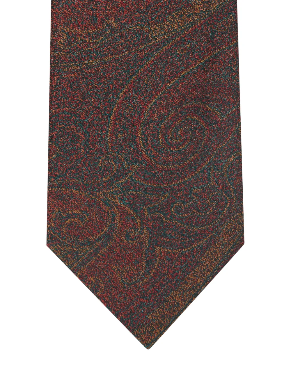 ETRO jacquard arnica motif tie - Rood