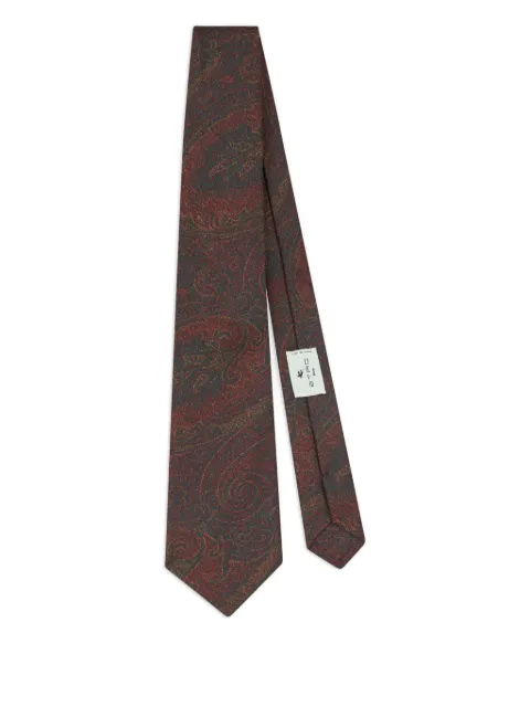 ETRO jacquard arnica motif tie