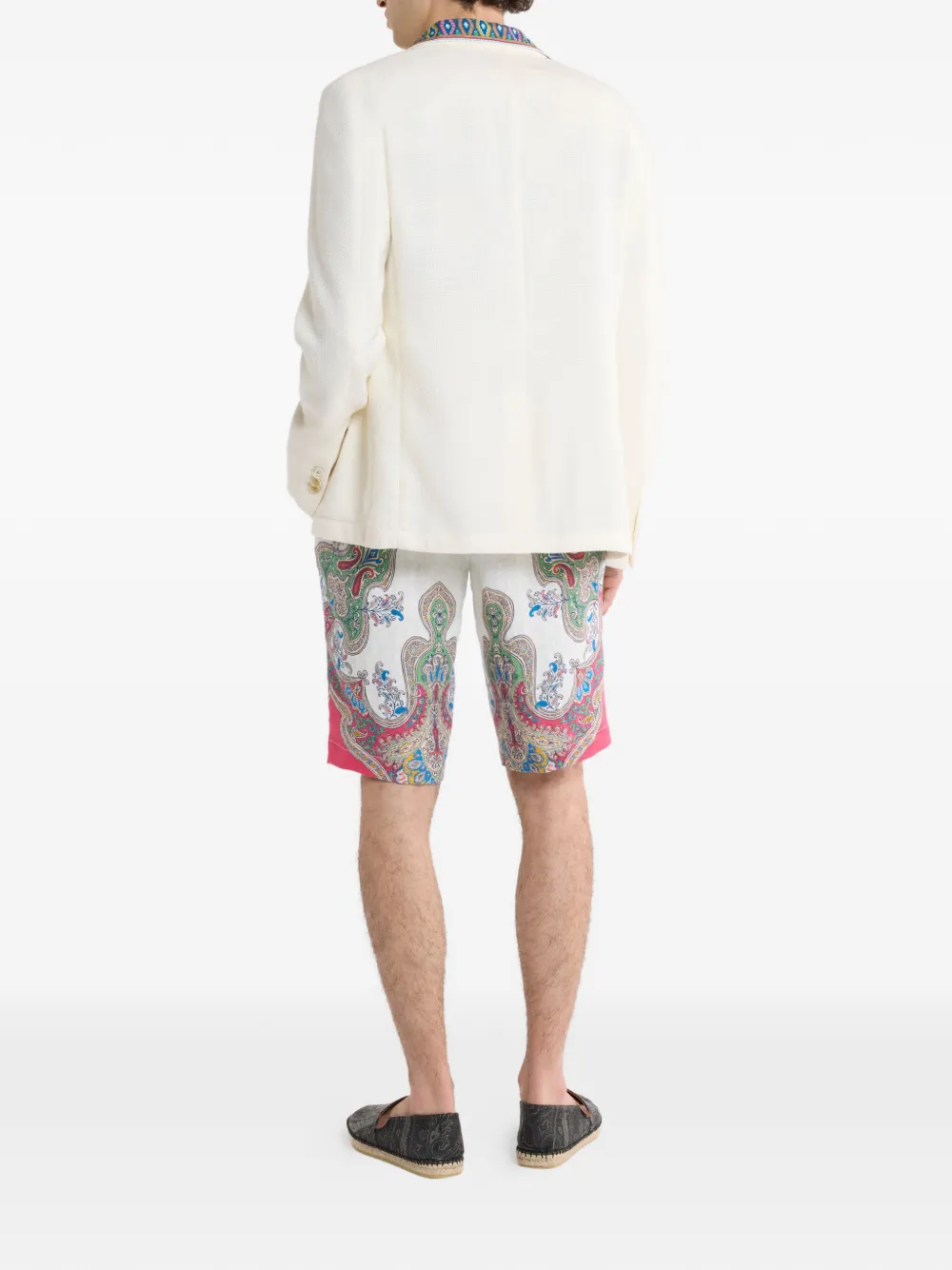 ETRO Blazer met enkele rij knopen Wit