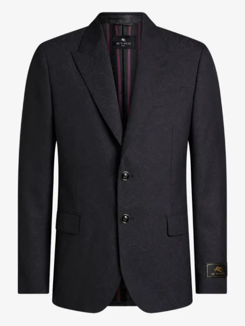 ETRO jacquard paisley single-breasted jacket