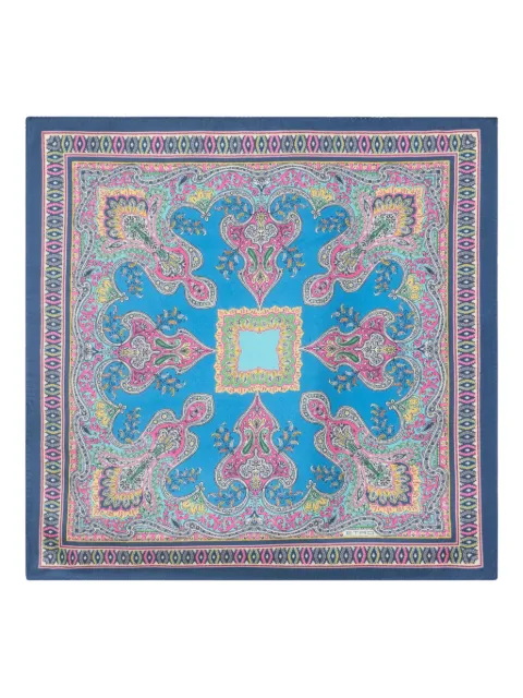 ETRO floral paisley silk pocket square
