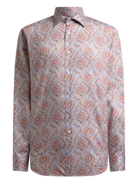 ETRO paisley foliage satin shirt