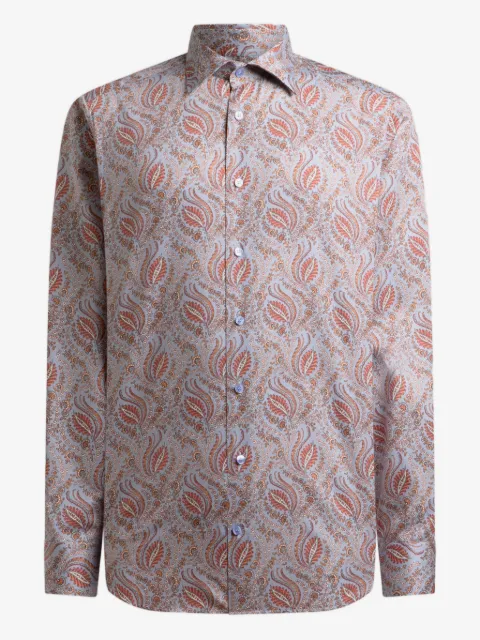 ETRO paisley foliage satin shirt