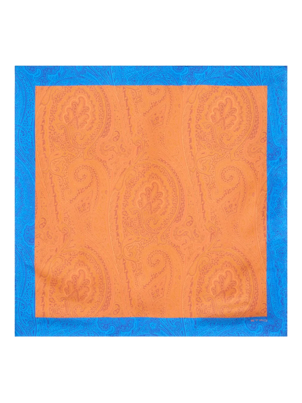 ETRO paisley silk scarf - Orange