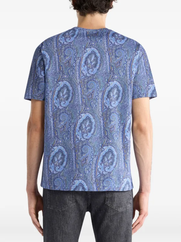 ETRO フローラル ペイズリー Tシャツ | ブルー | FARFETCH JP