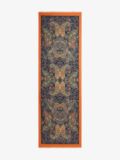 ETRO floral paisley-pattern scarf
