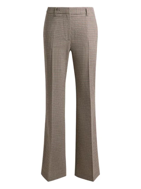 ETRO pantalones bootcut con motivo de cuadros gingham