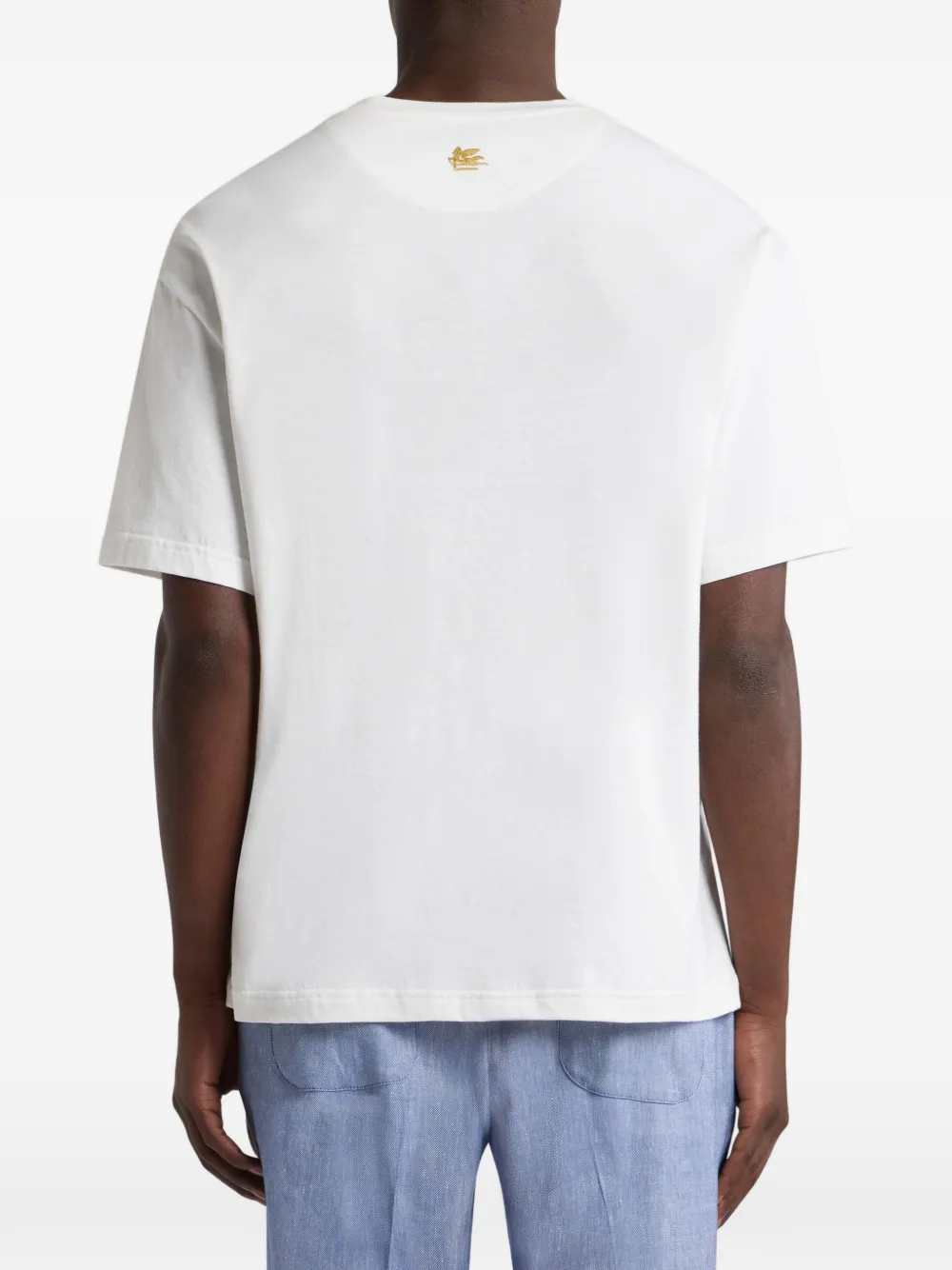 ETRO Katoenen T-shirt met print Wit