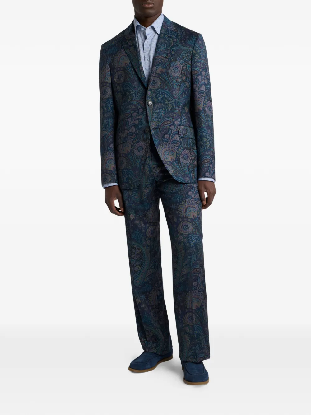 ETRO single-breasted floral motif wool jacket | Suit & Dinner Jackets | Image 2