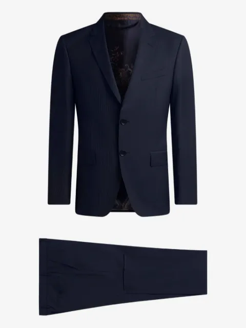 ETRO single-breasted striped wool suit