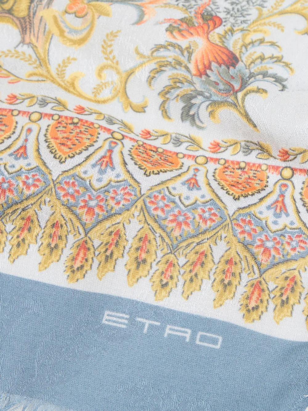 ETRO Sjaal met bloemenprint - Wit