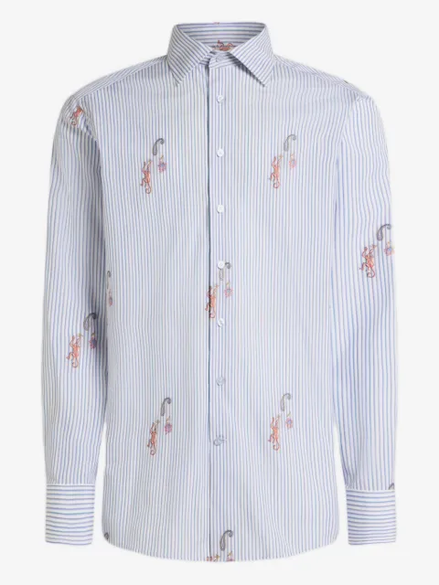 ETRO camisa con motivo fil coupé