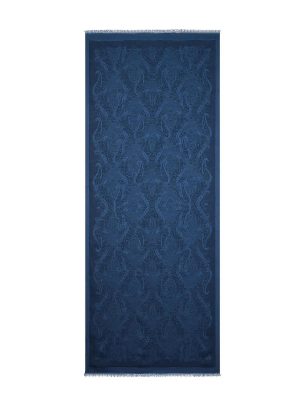 ETRO jacquard paisley-motif scarf - Blu