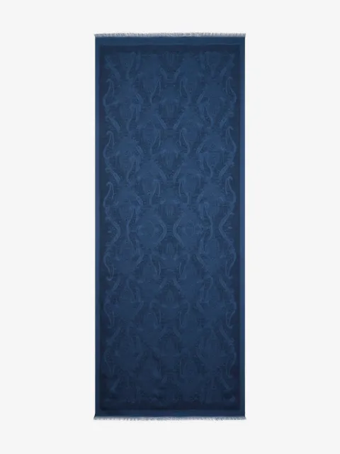ETRO cotton-blend jacquard scarf with Paisley motif