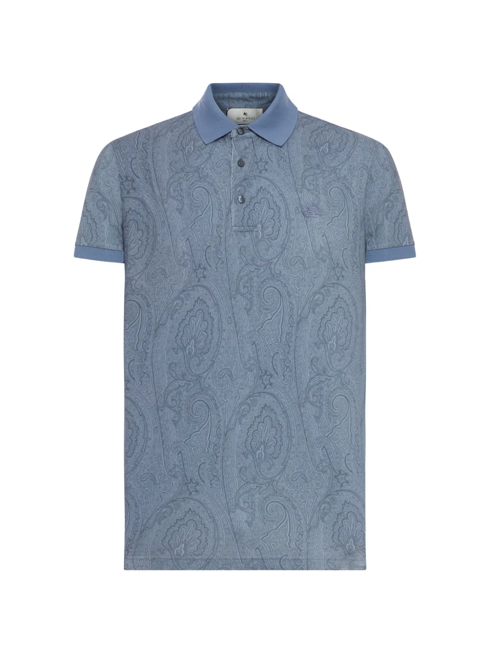 ETRO Polo con motivo arnica - Blu