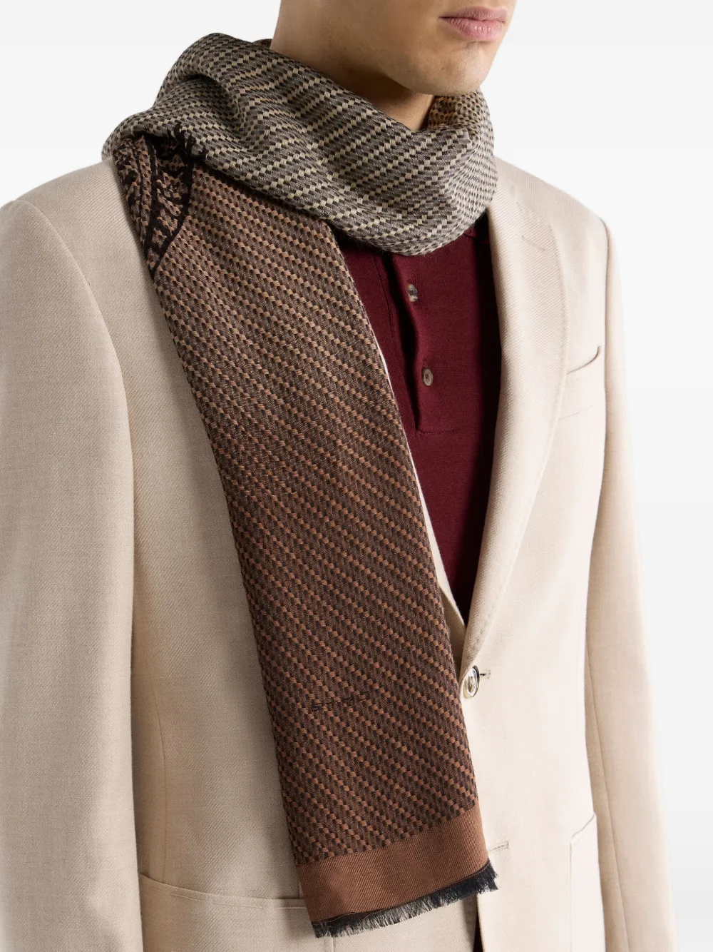  Etro Paisley-pattern Scarf - Brown 