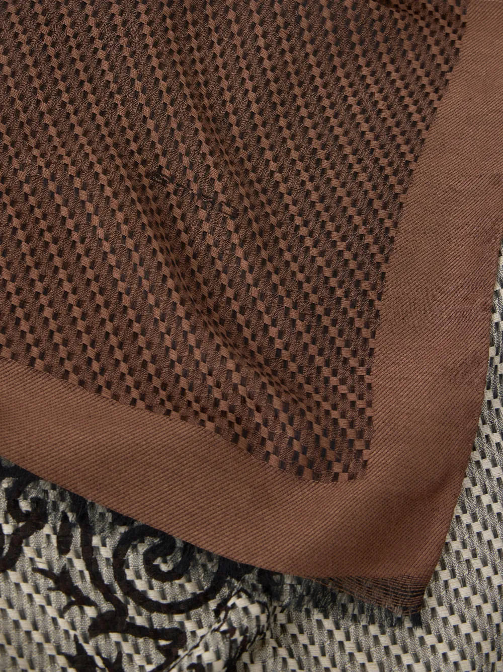 ETRO Sjaal met paisley-patroon - Bruin
