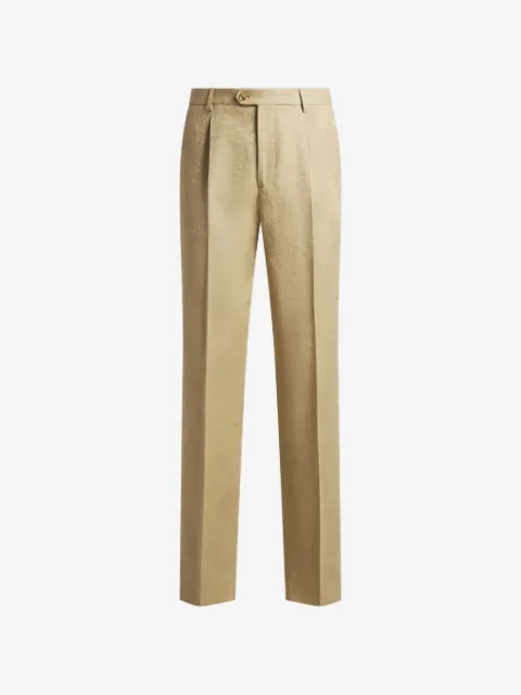ETRO jacquard floral trousers