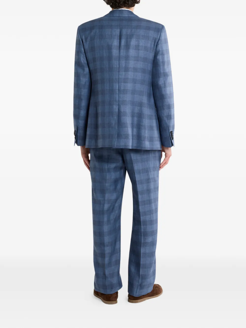 ETRO Geruite blazer Blauw