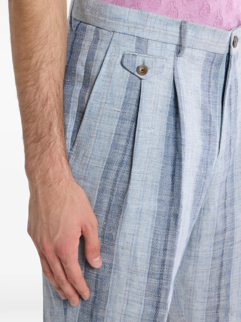 ETRO Gestreepte shorts Blauw