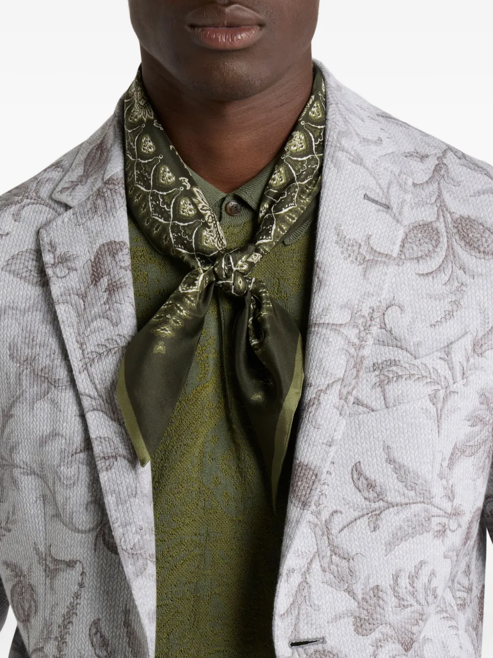 ETRO Sjaal met paisley-patroon Groen