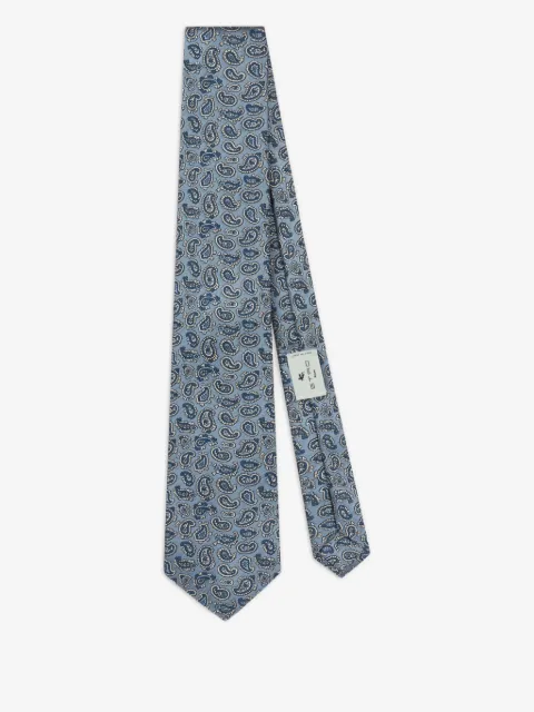 ETRO jacquard paisley silk tie