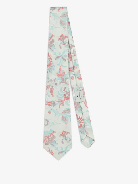 ETRO corbata con motivo floral en jacquard
