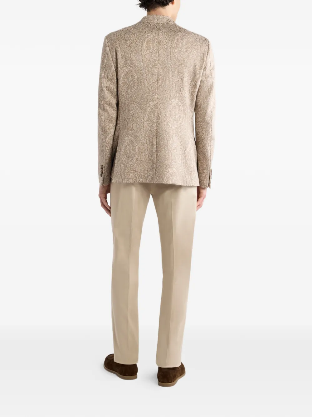 ETRO Blazer met enkele rij knopen Beige
