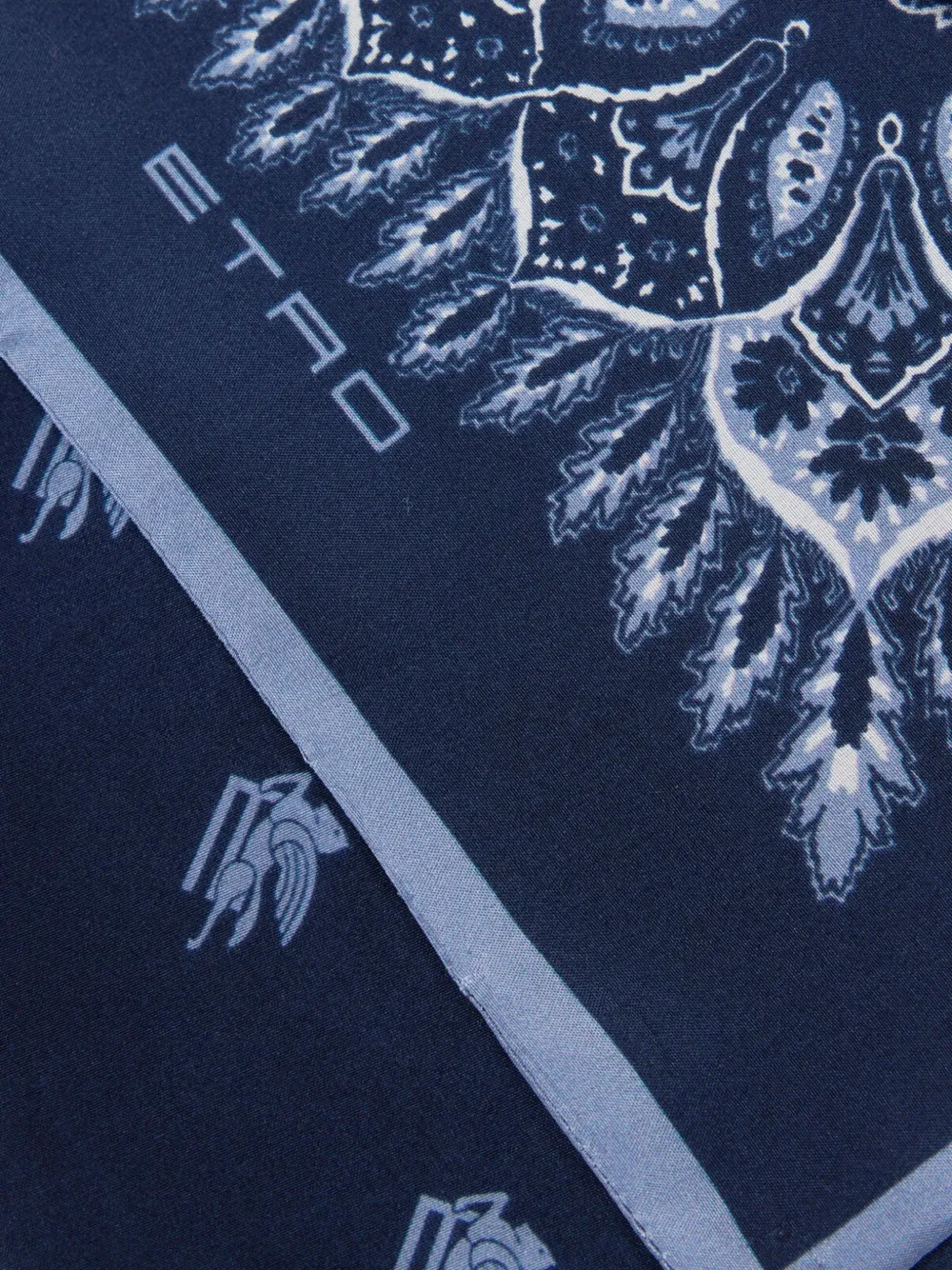 ETRO Sjaal met paisley-patroon Blauw