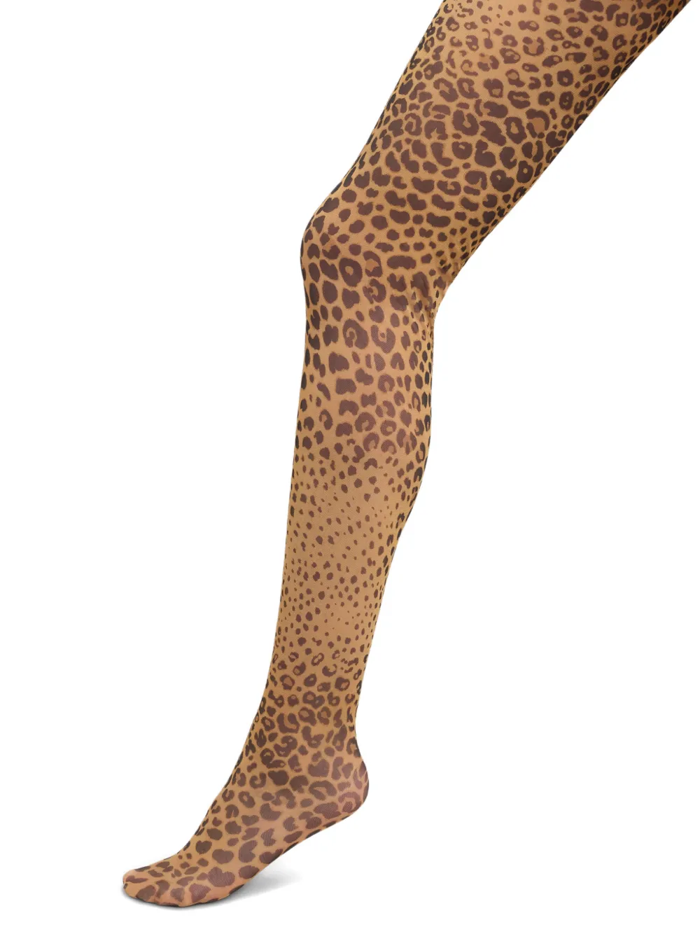 Etro Animal-patterned Tights In Brown