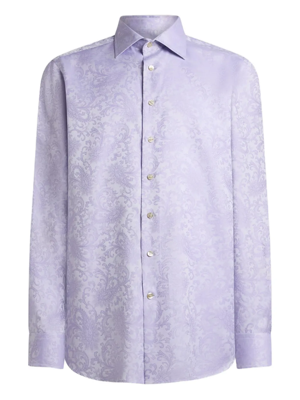 ETRO paisley cotton jacquard shirt - Viola