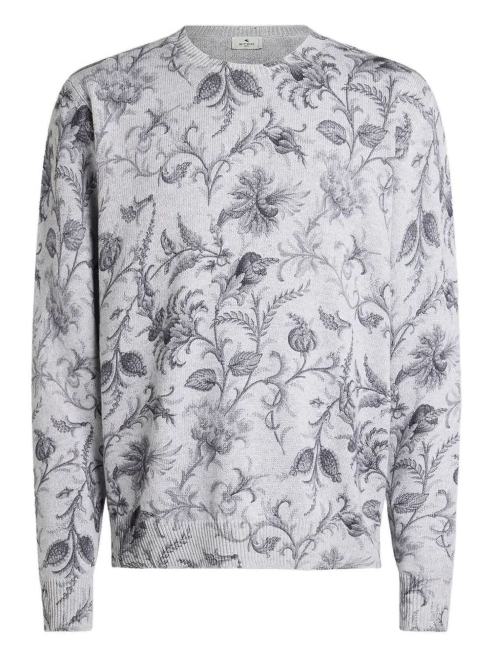 ETRO flora- motif sweater - Grau