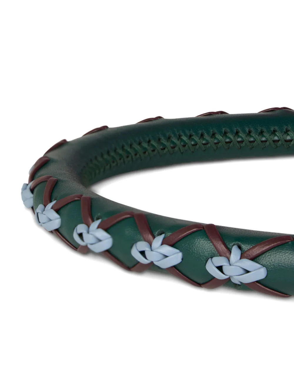 ETRO Leren tas met handvat Groen
