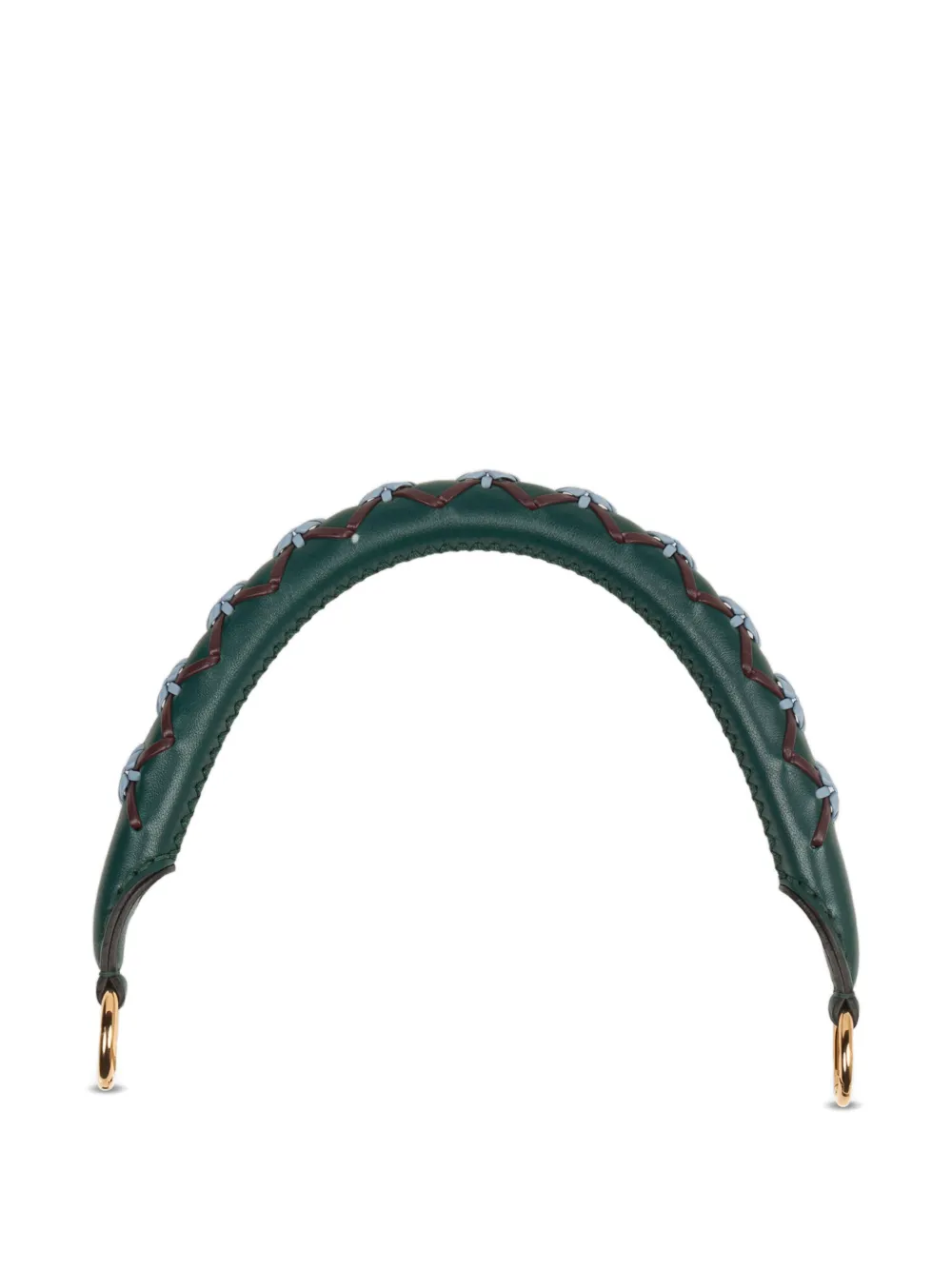 ETRO threading leather bag handle - Verde