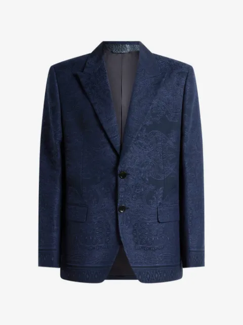 ETRO jacquard floral paisley jacket