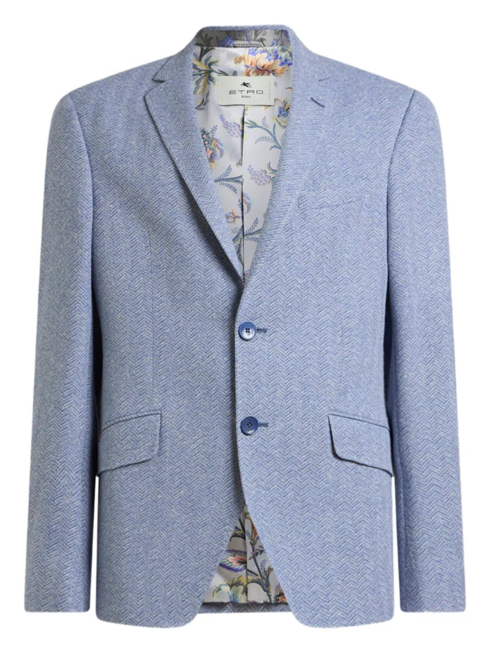ETRO notched-lapels blazer - Blu